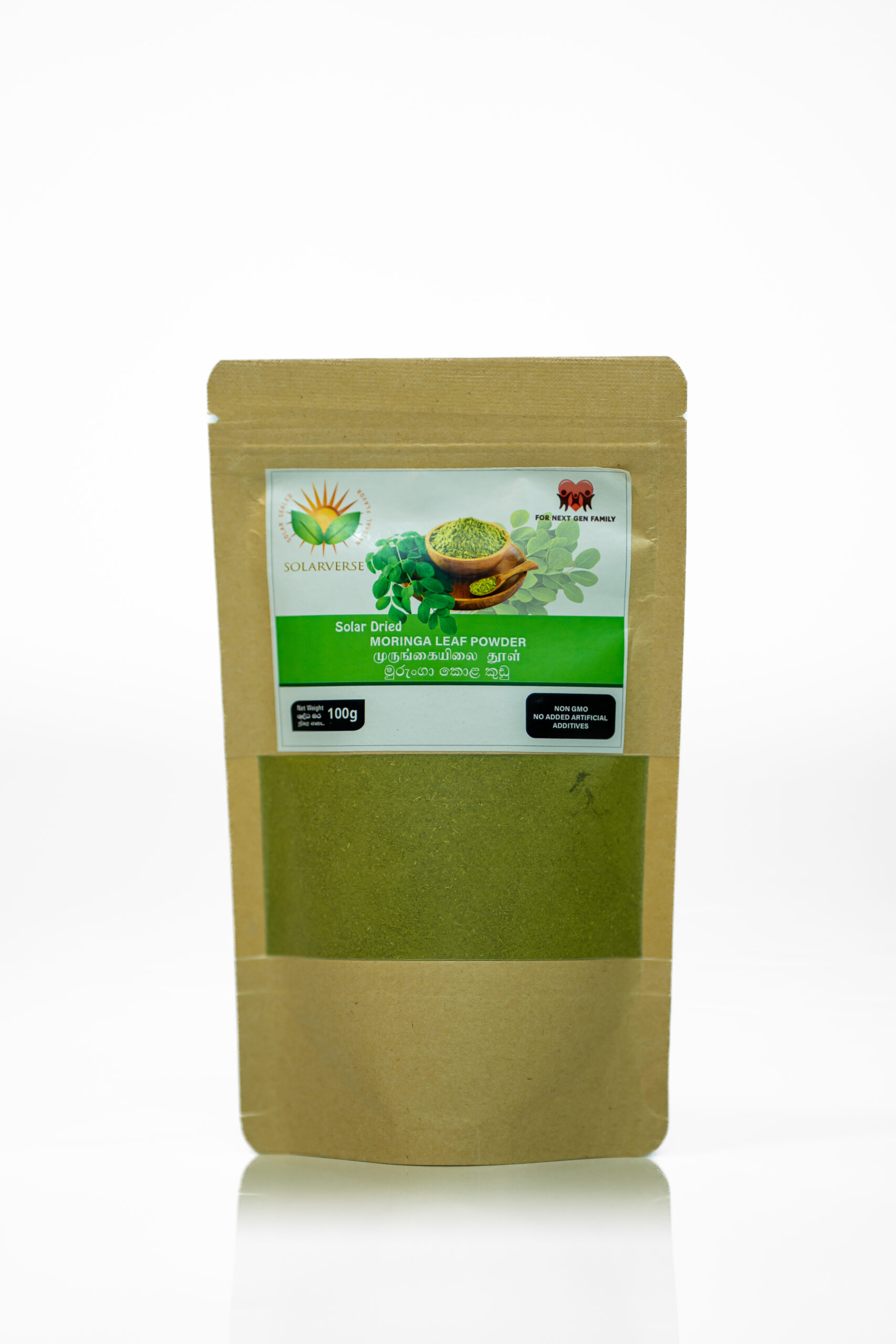 SOLARVERSE Solar Dried Moringa Leaf Powder – 100g